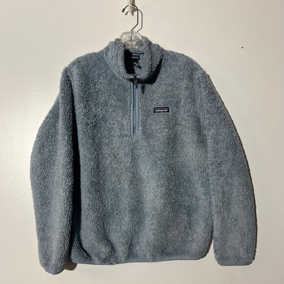 Patagonia Los Gatos Fleece Blue 1/4 Zip Pullover Sweater Women’s Size Medium - Picture 1 of 7
